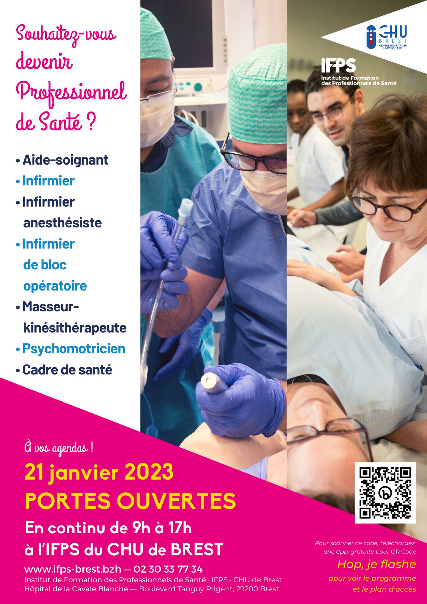 Affiche des portes ouvertes 2023